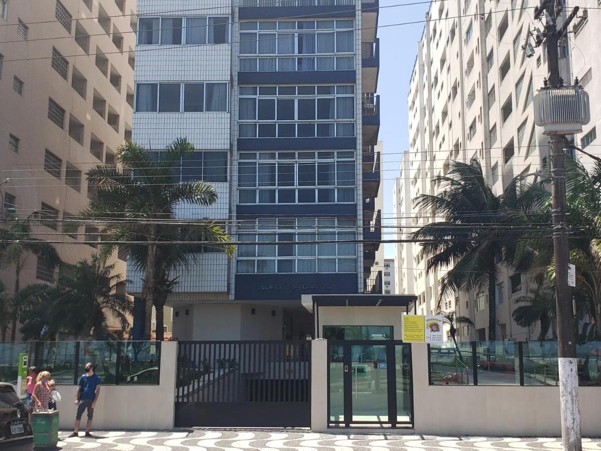 Apto Gonzaga Frente ao Mar Wi-Fi Santos  Exterior foto