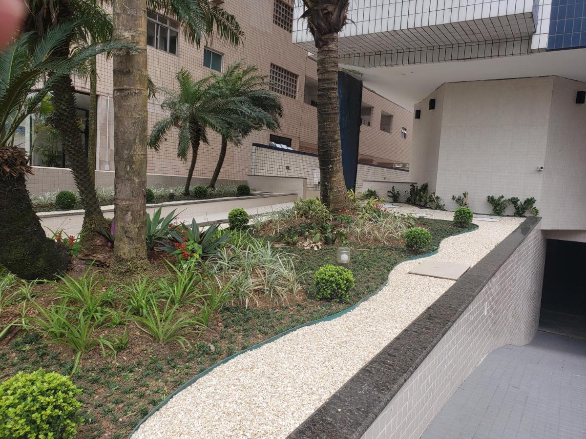 Apto Gonzaga Frente ao Mar Wi-Fi Santos  Exterior foto