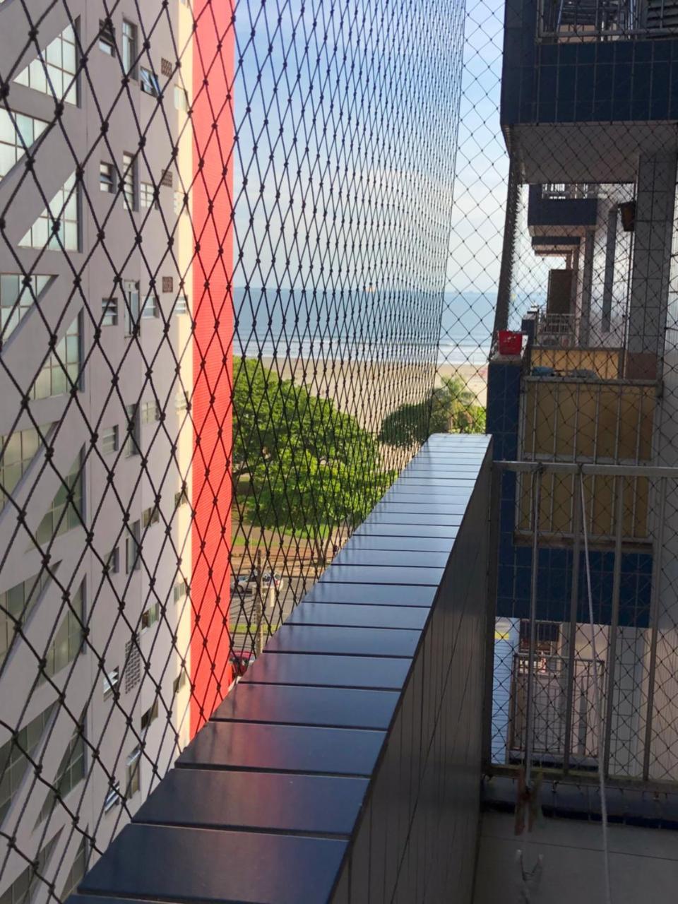Apto Gonzaga Frente ao Mar Wi-Fi Santos  Exterior foto